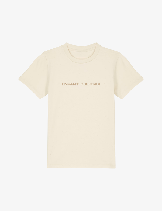 Little G natural raw tee