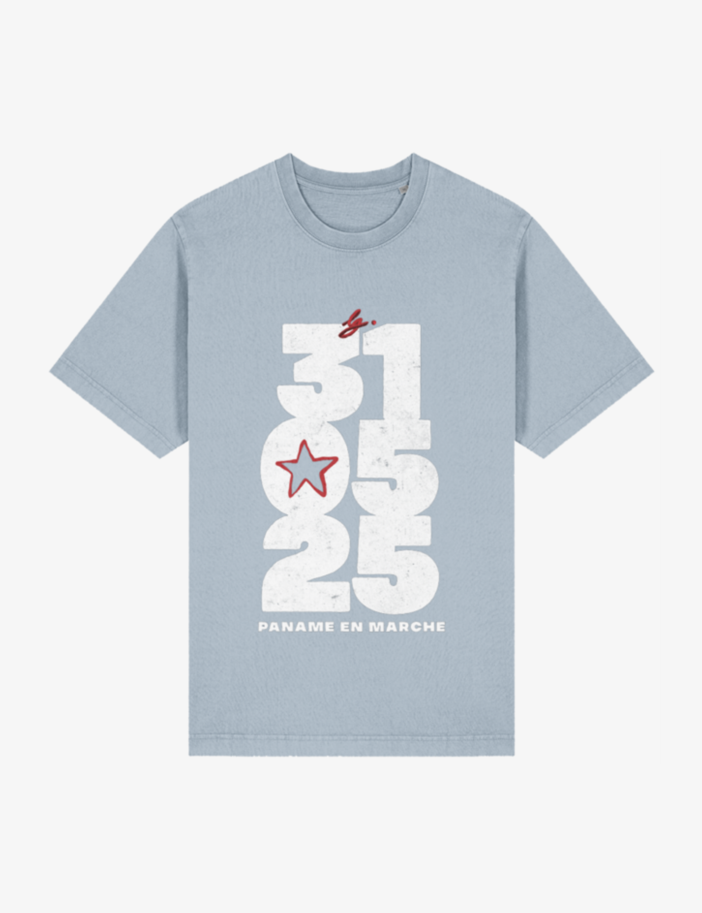 FRAME vintage blue stone tee