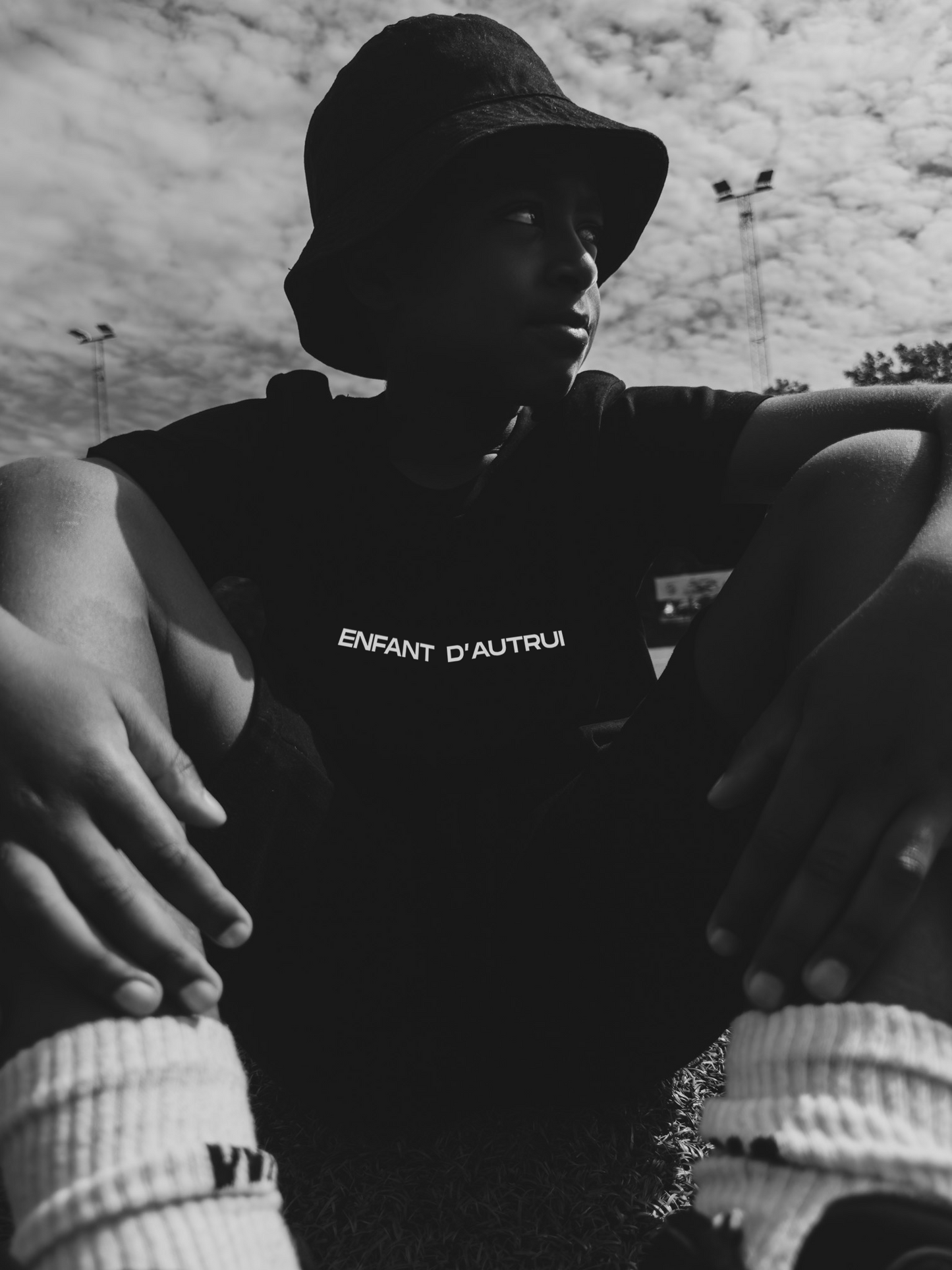 Little G black tee